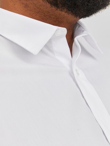 Jack & Jones Plus Regular fit Button Up Shirt in White