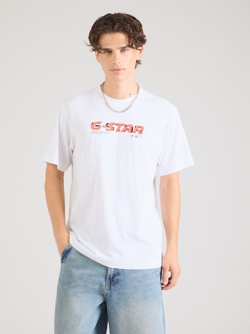 G-STAR T-shirt i vit: framsida