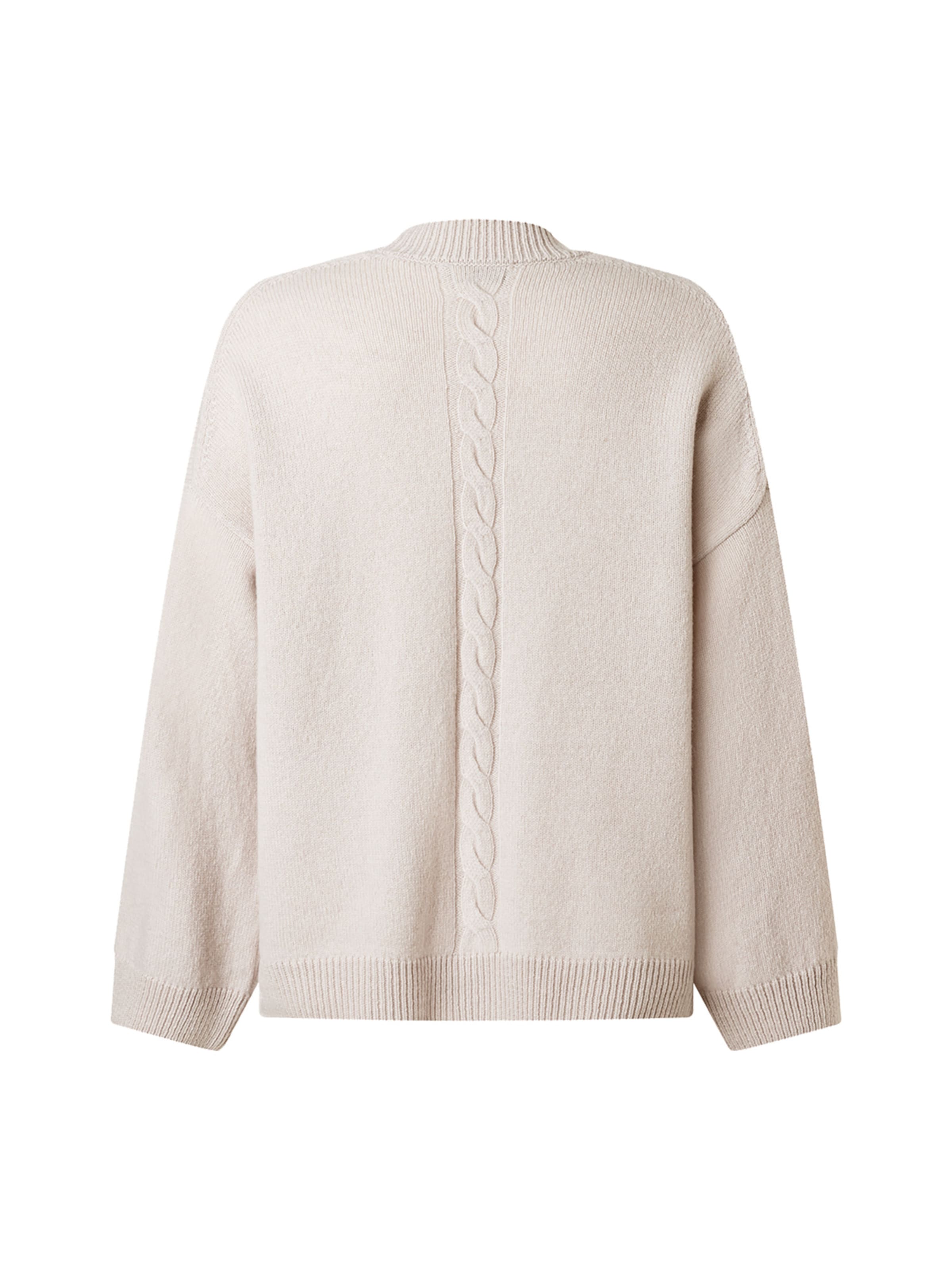 MAERZ Muenchen Knit cardigan in Beige: back