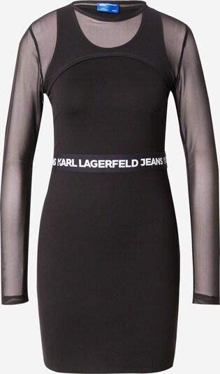 KARL LAGERFELD JEANS Kleid in schwarz / weiß, Produktansicht
