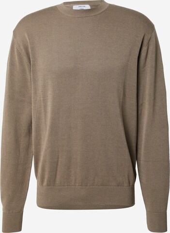 DAN FOX APPAREL Sweater 'Gregor' in Brown: front