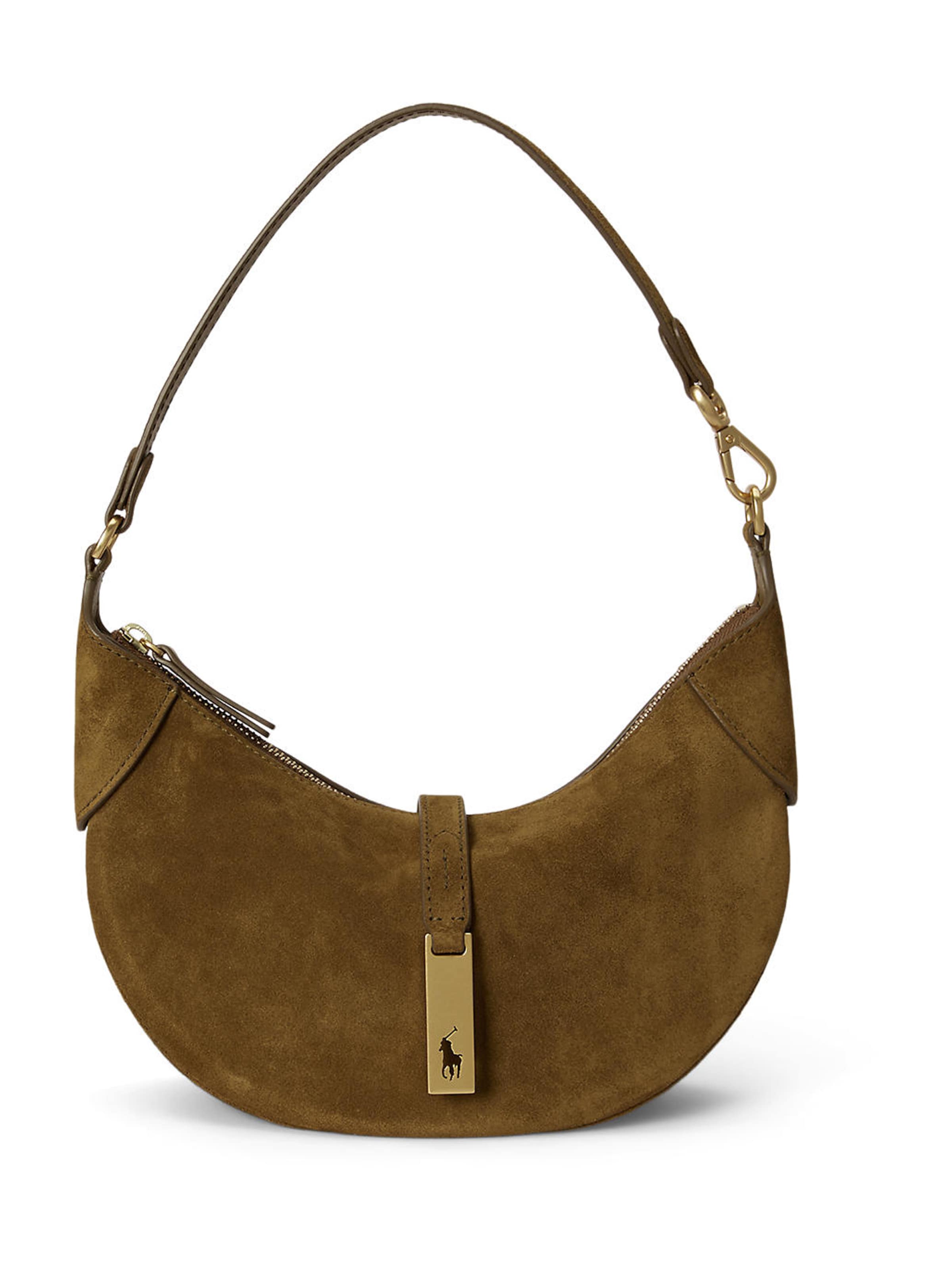 Geantă de umăr Polo Ralph Lauren pe oliv, Vizualizare produs