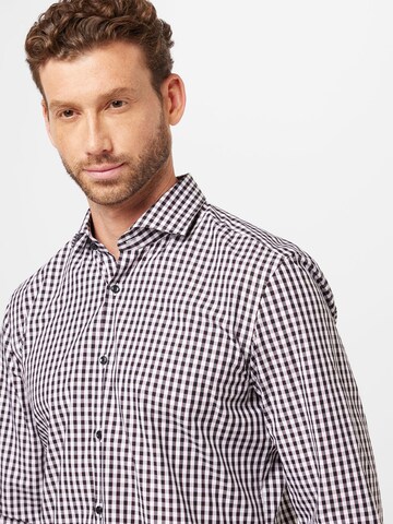 Slim fit Camicia 'Kason' di HUGO in nero