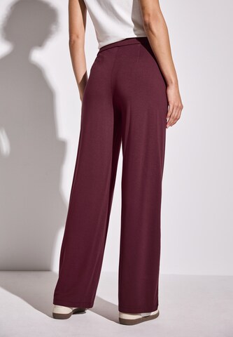 STREET ONE Wide leg Pants 'Emee' in Red