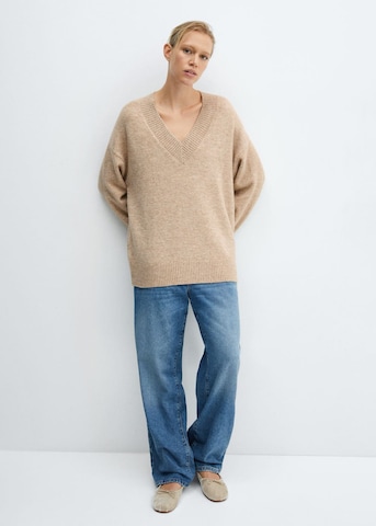 MANGO Sweter w kolorze brązowy