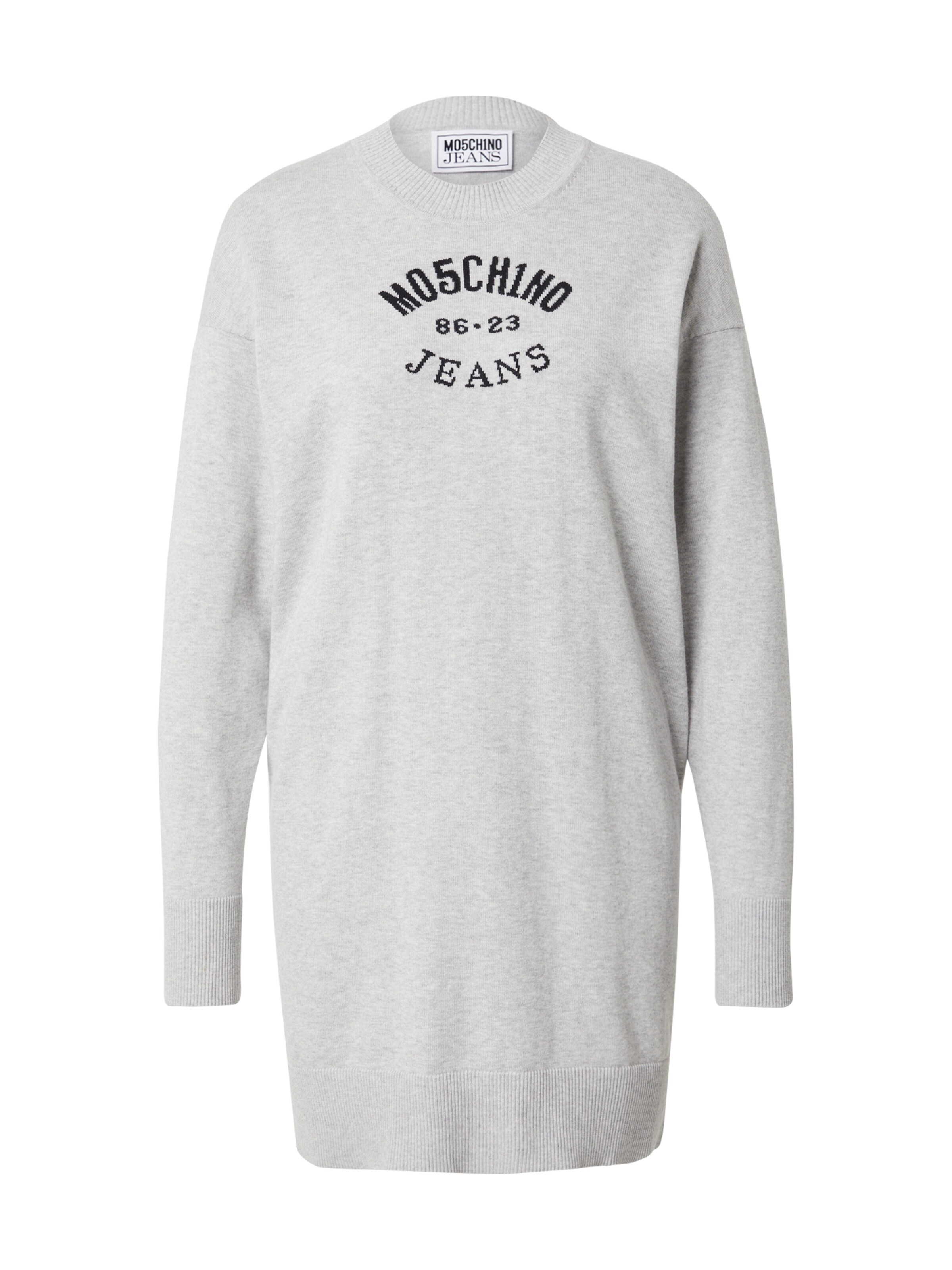 pilka Moschino Jeans Megzta suknelė: priekis