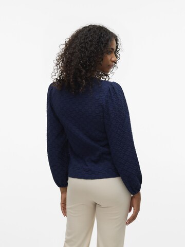VERO MODA Blouse 'FLOWER' in Blue