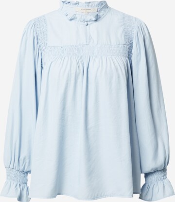 Cream Blouse 'Emily' in Blue: front