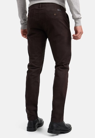INDICODE JEANS Regular Chino trousers ' INAsher ' in Brown