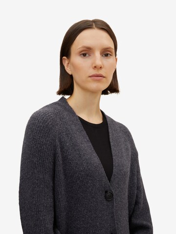 TOM TAILOR Knit cardigan in Grey