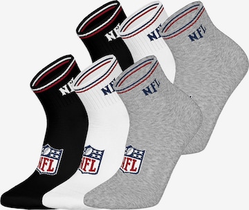 Huddle Sokken ' NFL Shield Quarter ' in Grijs: voorkant