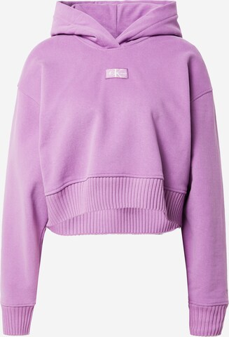 Calvin Klein Jeans Sweatshirt in Purple: front