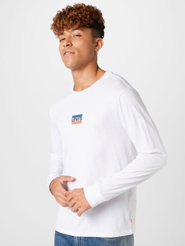 LEVI'S ® Shirt 'LS Std Graphic Tee' in White: front