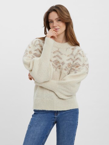 VERO MODA - Pullover 'Diane' em bege: frente