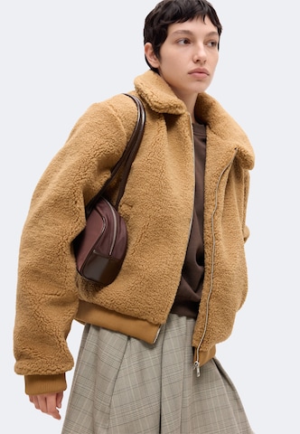 Karo Kauer Jacke in Braun