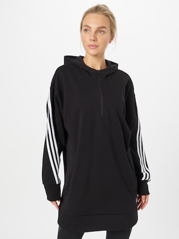 ADIDAS SPORTSWEAR Athletic Sweatshirt 'Future Icons 3-Stripes Long' in Black: front