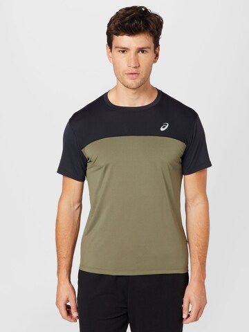 ASICS Performance shirt 'RACE' in Green: front