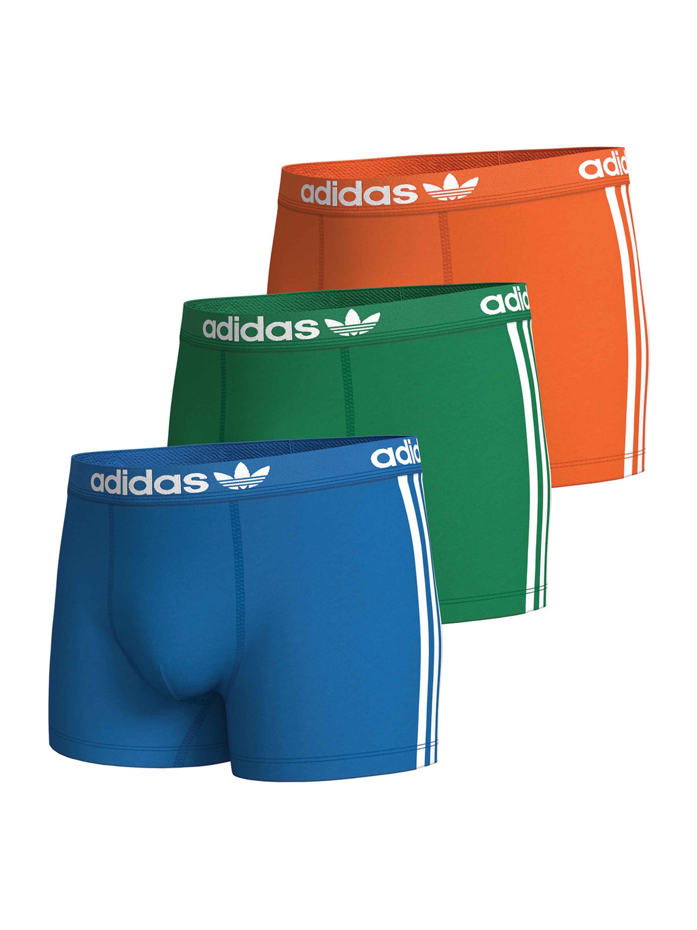 ADIDAS ORIGINALS Boxer shorts Comfort Flex Cotton 3 Stripes in Yellow Basalt Grey Red ABOUT YOU
