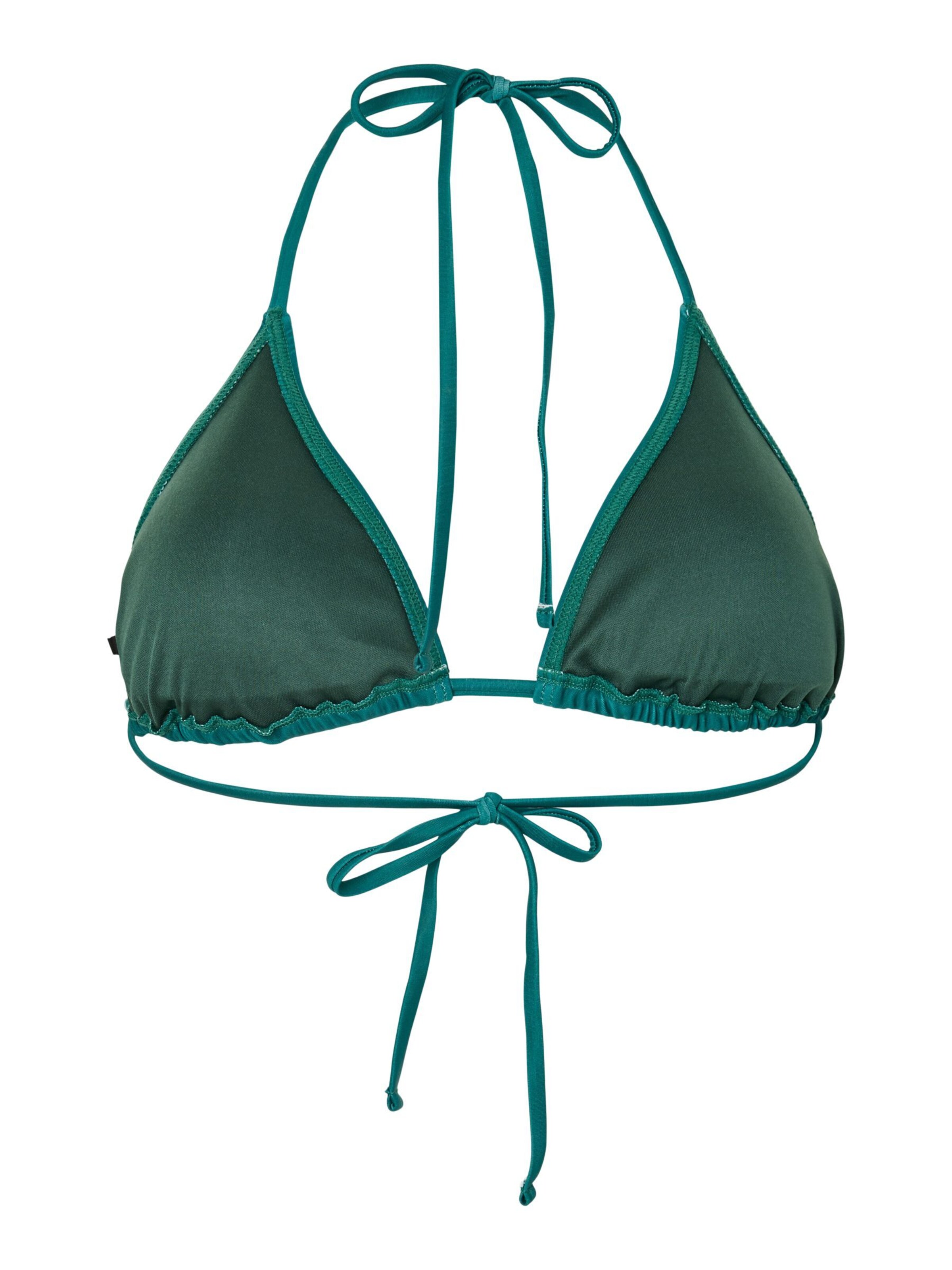 PIECES Triangel Bikinitop 'PCBaomi' in Groen
