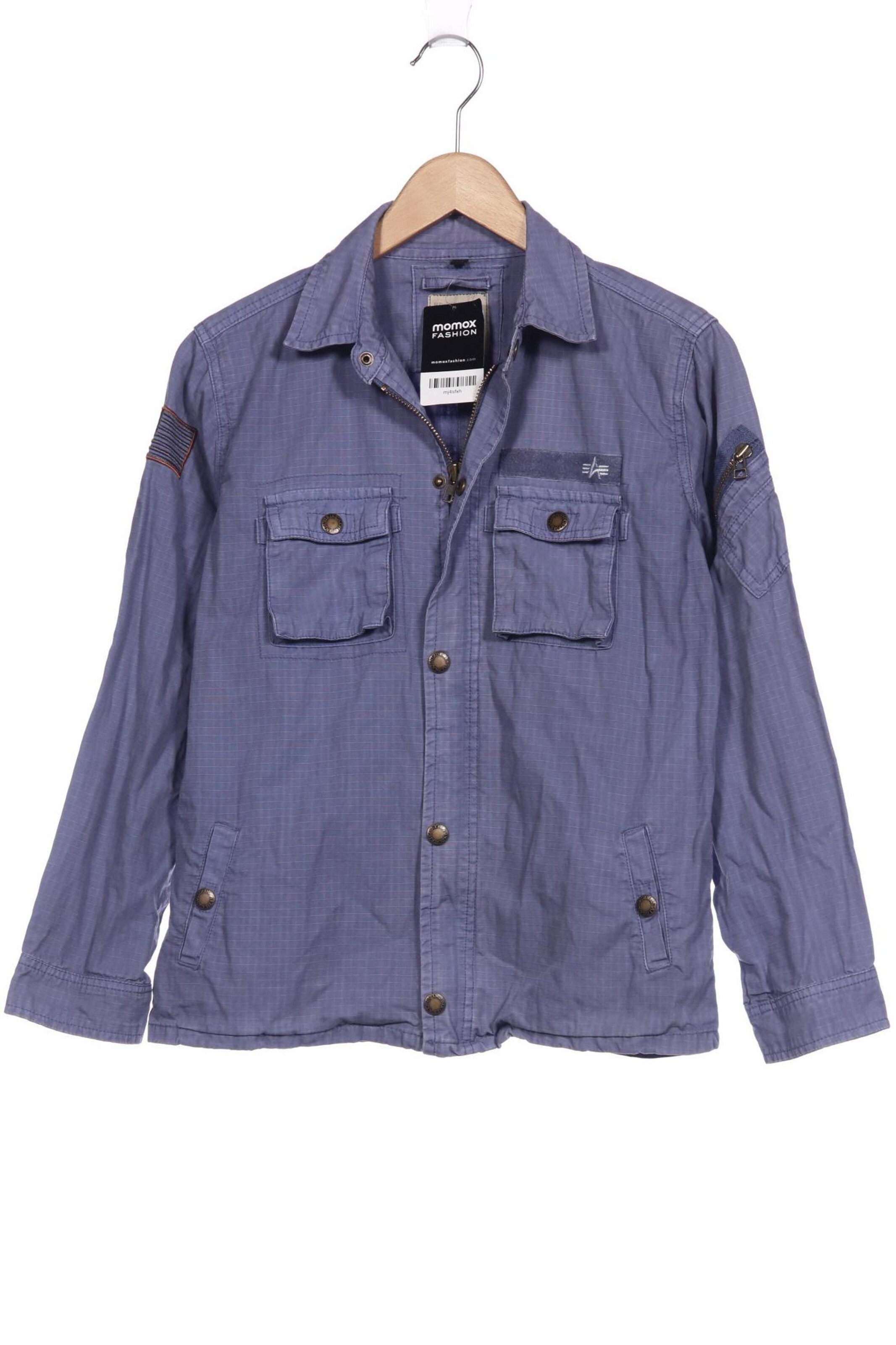 ALPHA INDUSTRIES Jacket & Coat in M in Blue: front