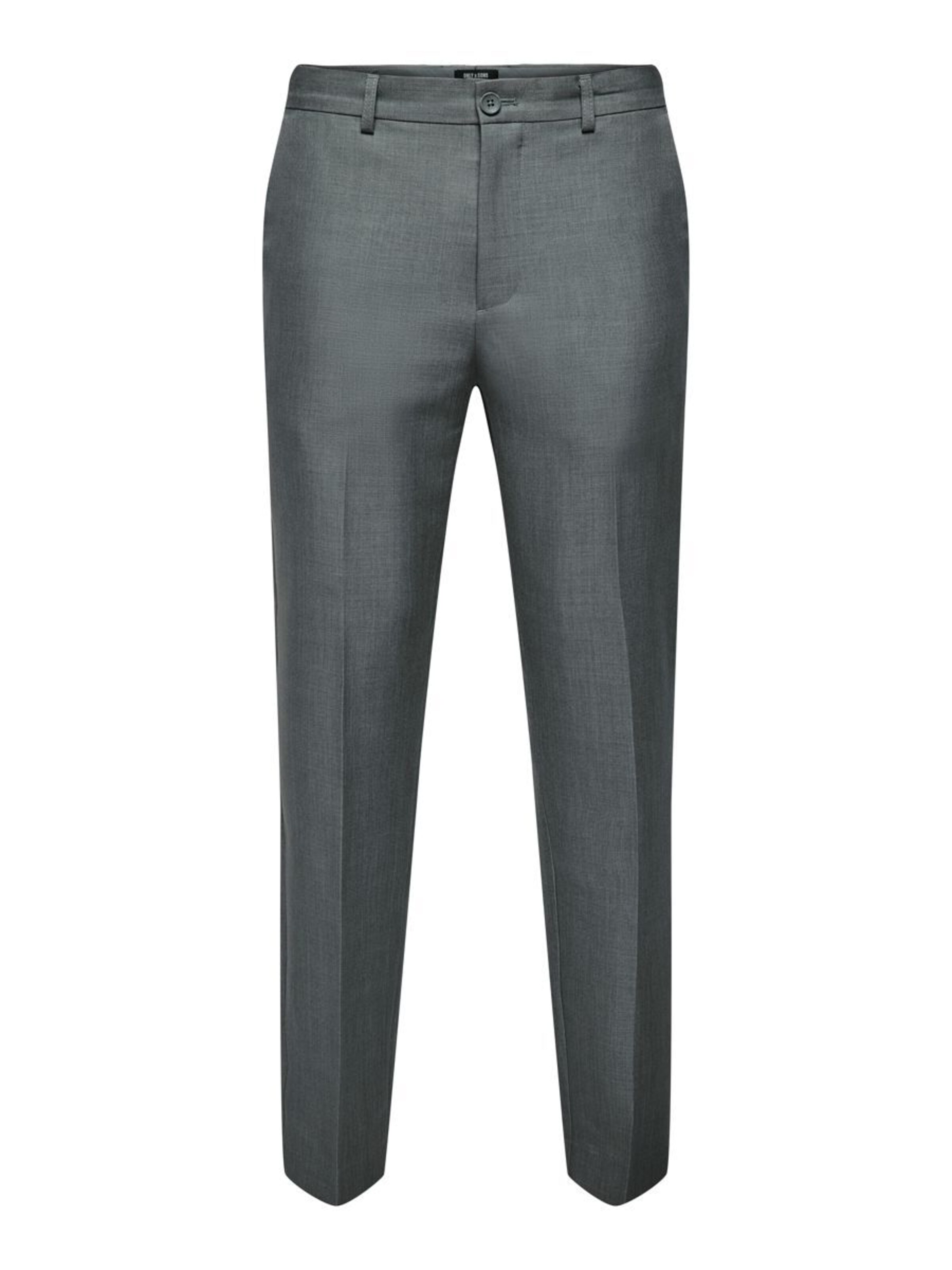 Only & Sons Slimfit Pantalon in Grijs: voorkant
