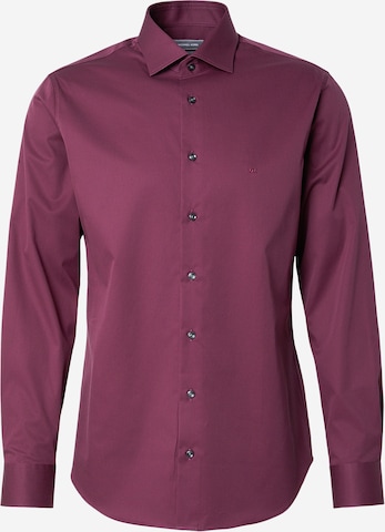 Michael KorsSlim Fit Košulja - crvena boja: prednji dio