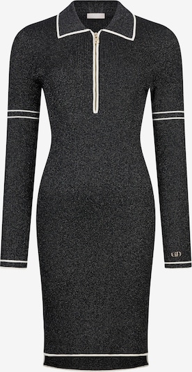 Megzta suknelė iš Liu Jo, spalva – juoda / balta, Prekių apžvalga