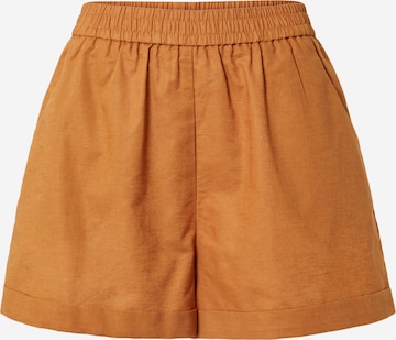 FRNCH PARIS Wide Leg Shorts 'DORIS' in Braun: predná strana