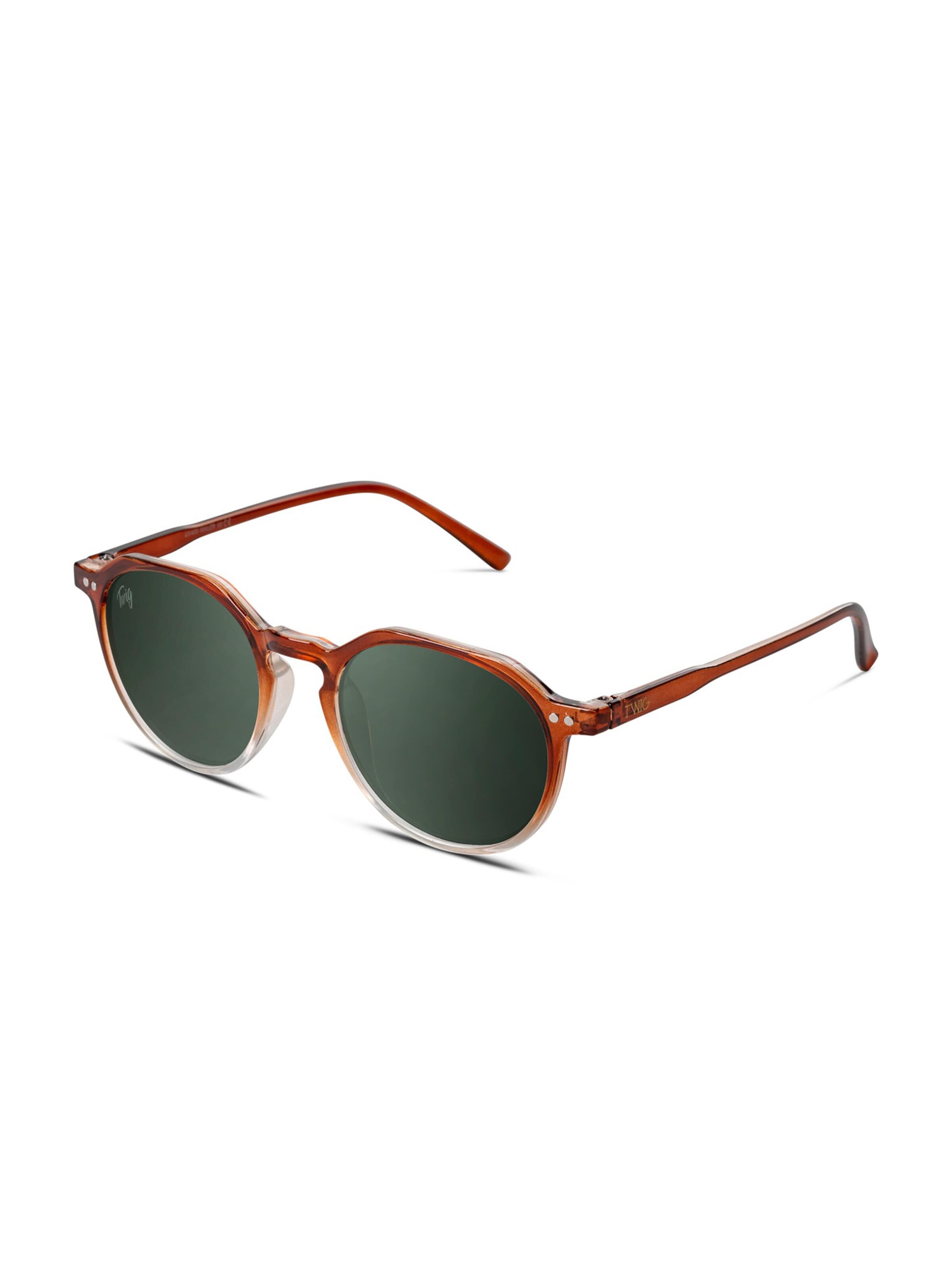 TWIG Concept Milano Okulary przeciwsłoneczne 'Mailer' w kolorze brązowy: przód