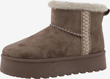 Boots TOM TAILOR en marron : devant
