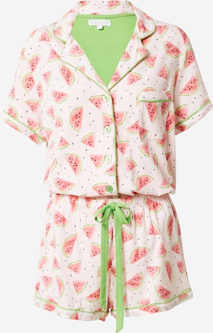 PJ Salvage Korte pyjama in Roze: voorkant