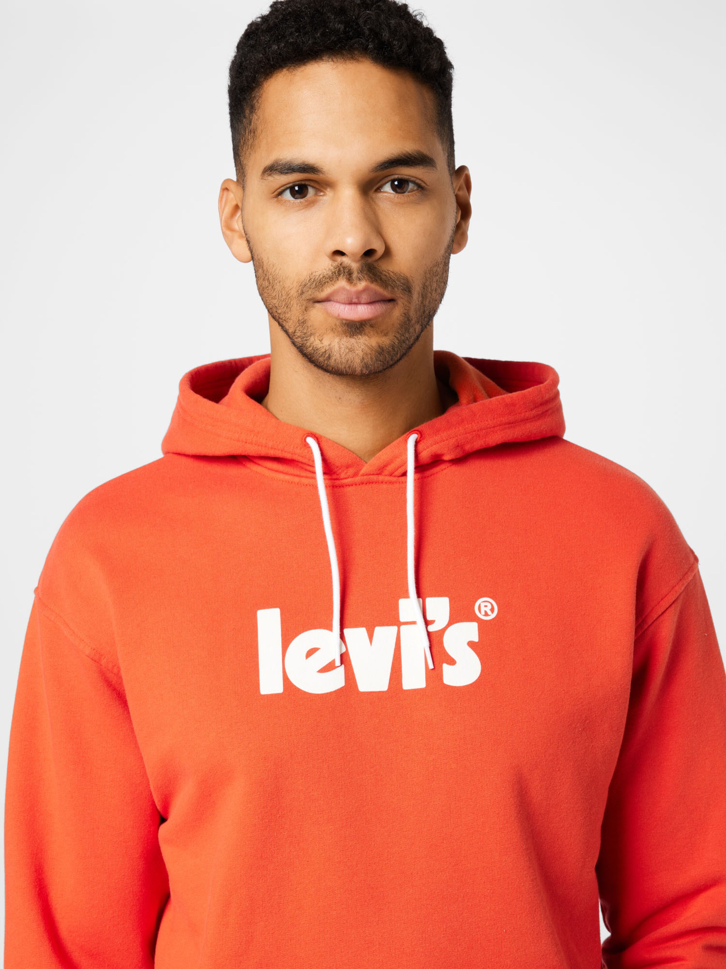 LEVIS Sweatshirt in Orangerot 