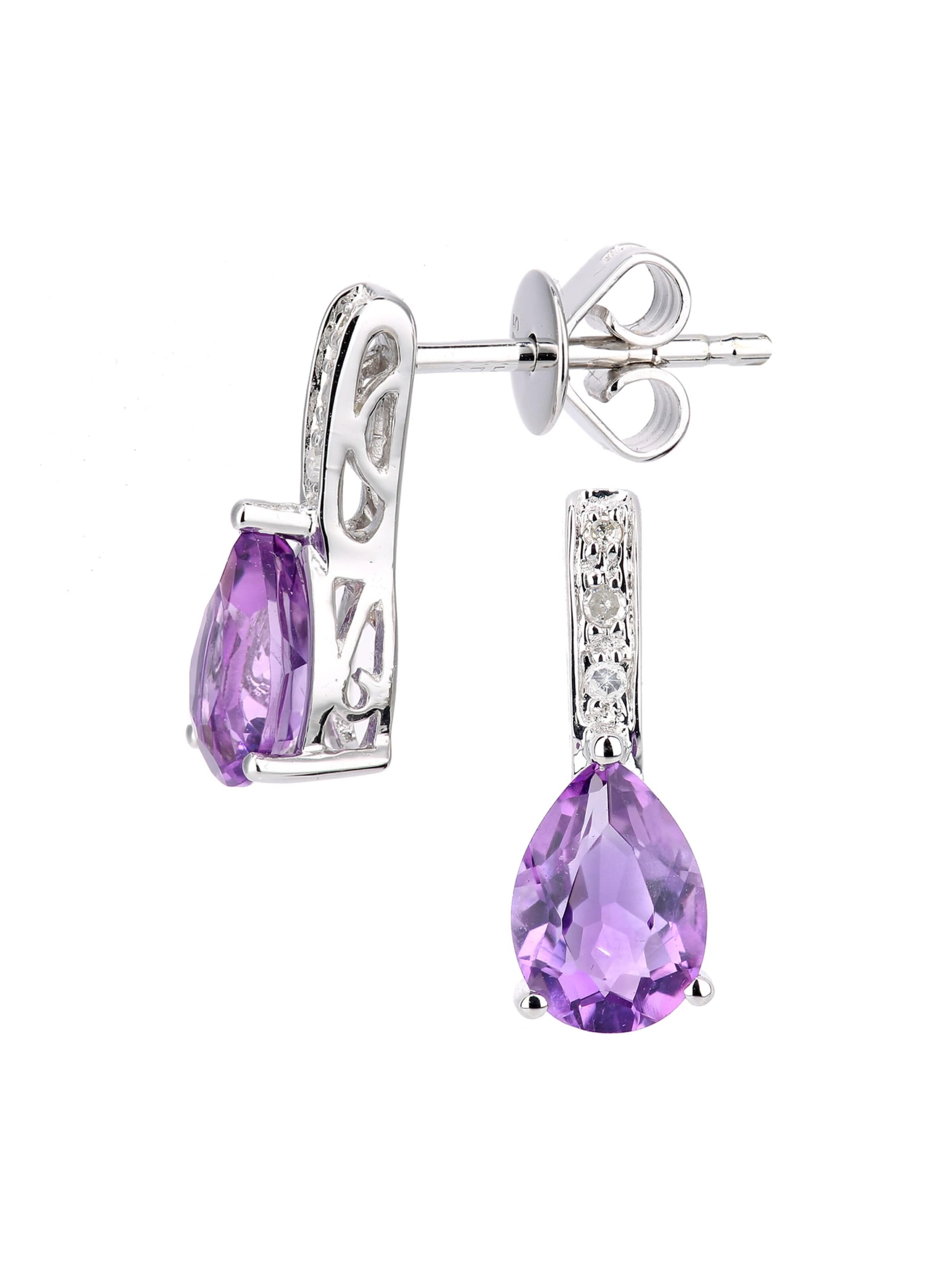 Boucles d'oreilles DIAMANT LETERNEL en argent