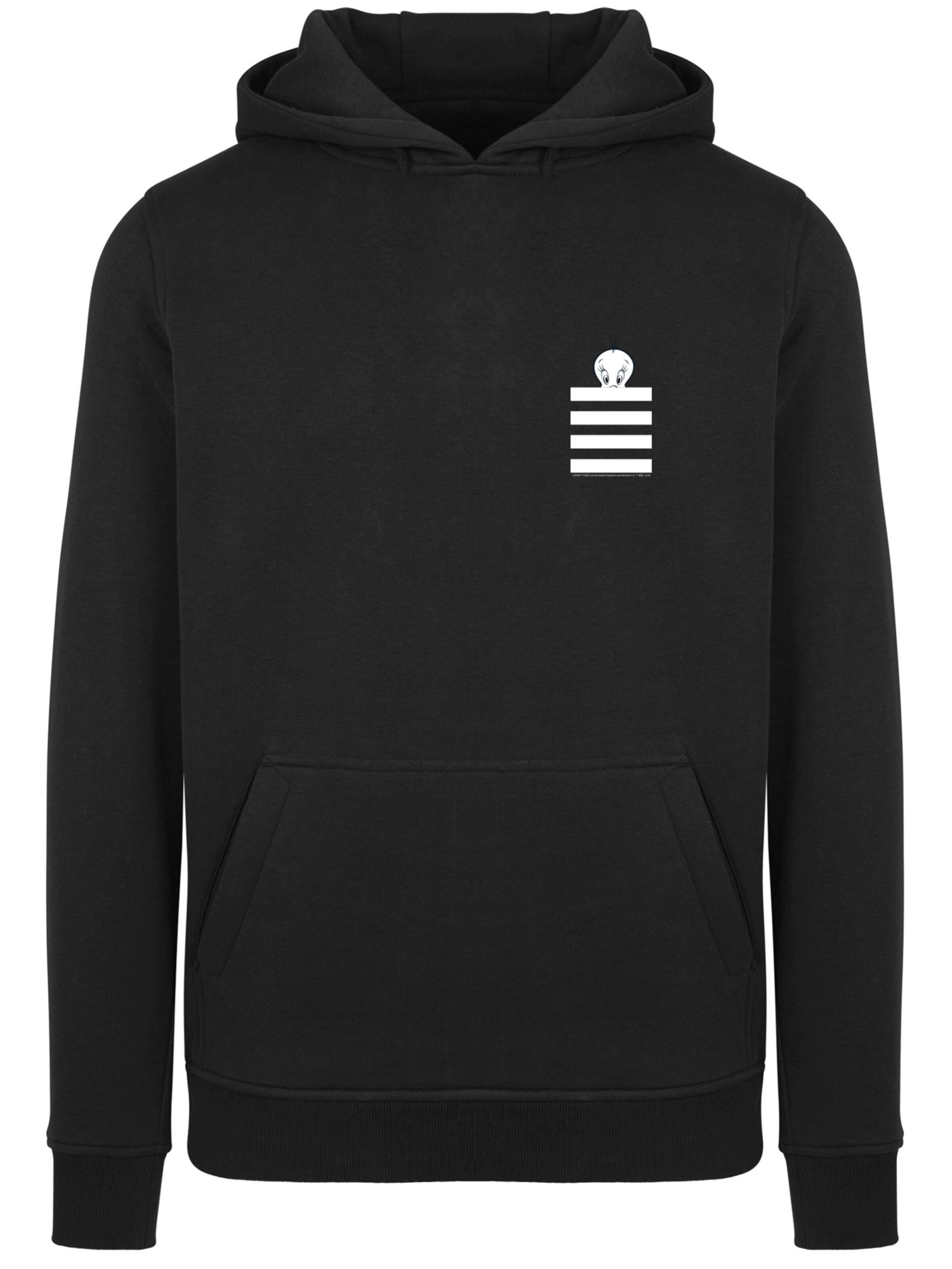 Sweat-shirt 'Looney Tunes Tweety Pie' F4NT4STIC en noir : devant