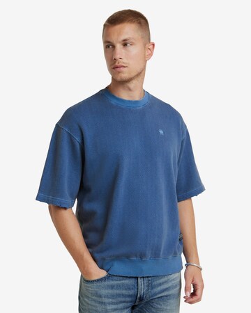 Sweat-shirt G-Star RAW en bleu : devant