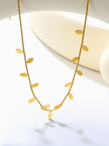 BS Schmuckdesign Necklace 'Leaf' in Gold