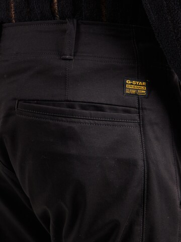 juoda G-STAR Standartinis „Chino“ stiliaus kelnės 'Mosa'