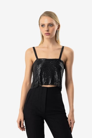 No Matter What Top in Black: front