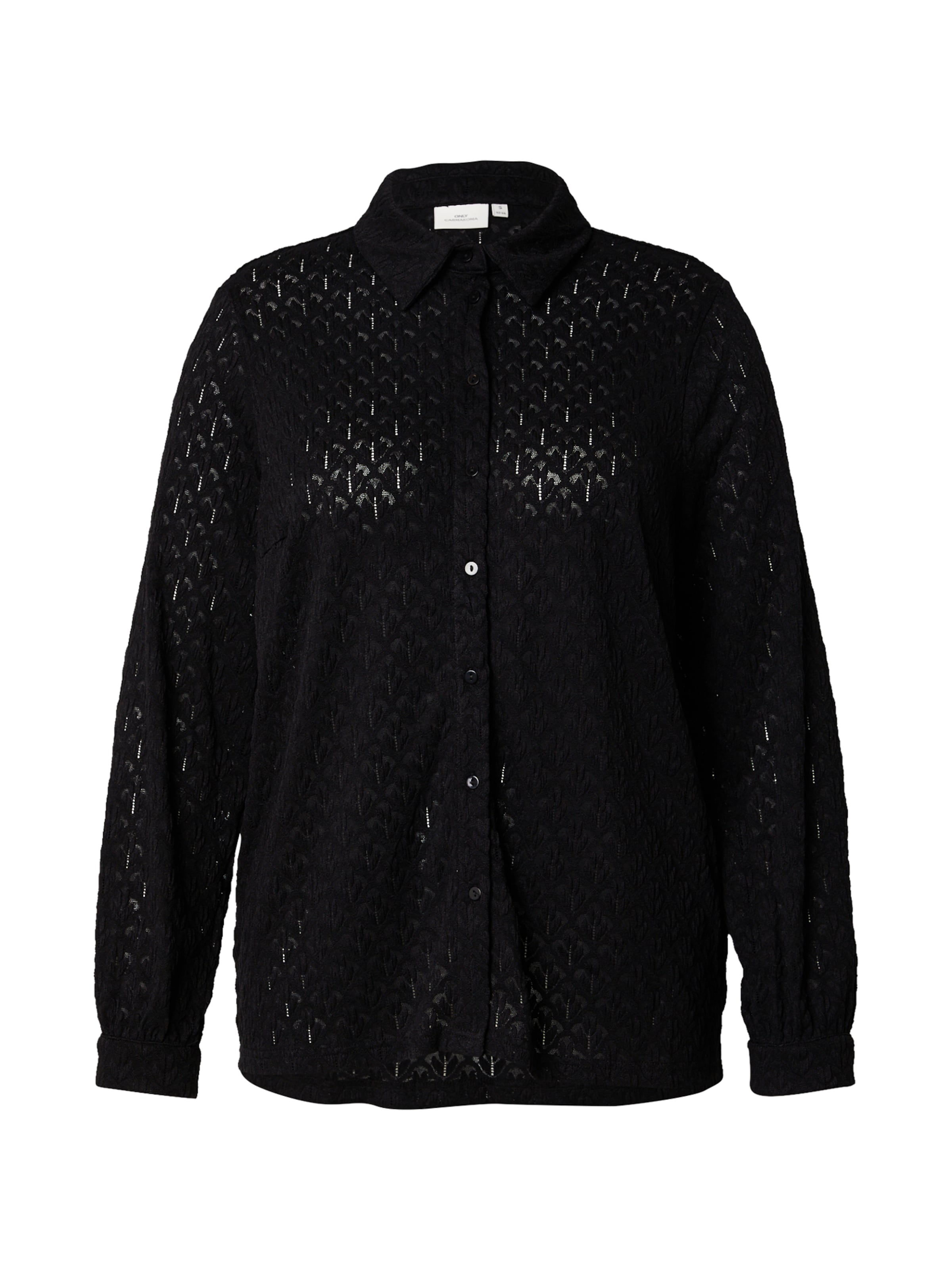 ONLY Carmakoma Blouse 'CARAUBREY' in Black: front