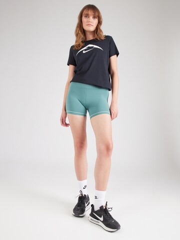 NIKE Skinny Športne hlače 'ONE' | zelena barva