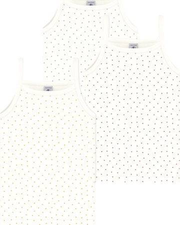 balta PETIT BATEAU Apatiniai marškinėliai: priekis