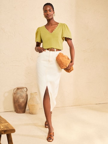 Maglietta di love & roses in verde