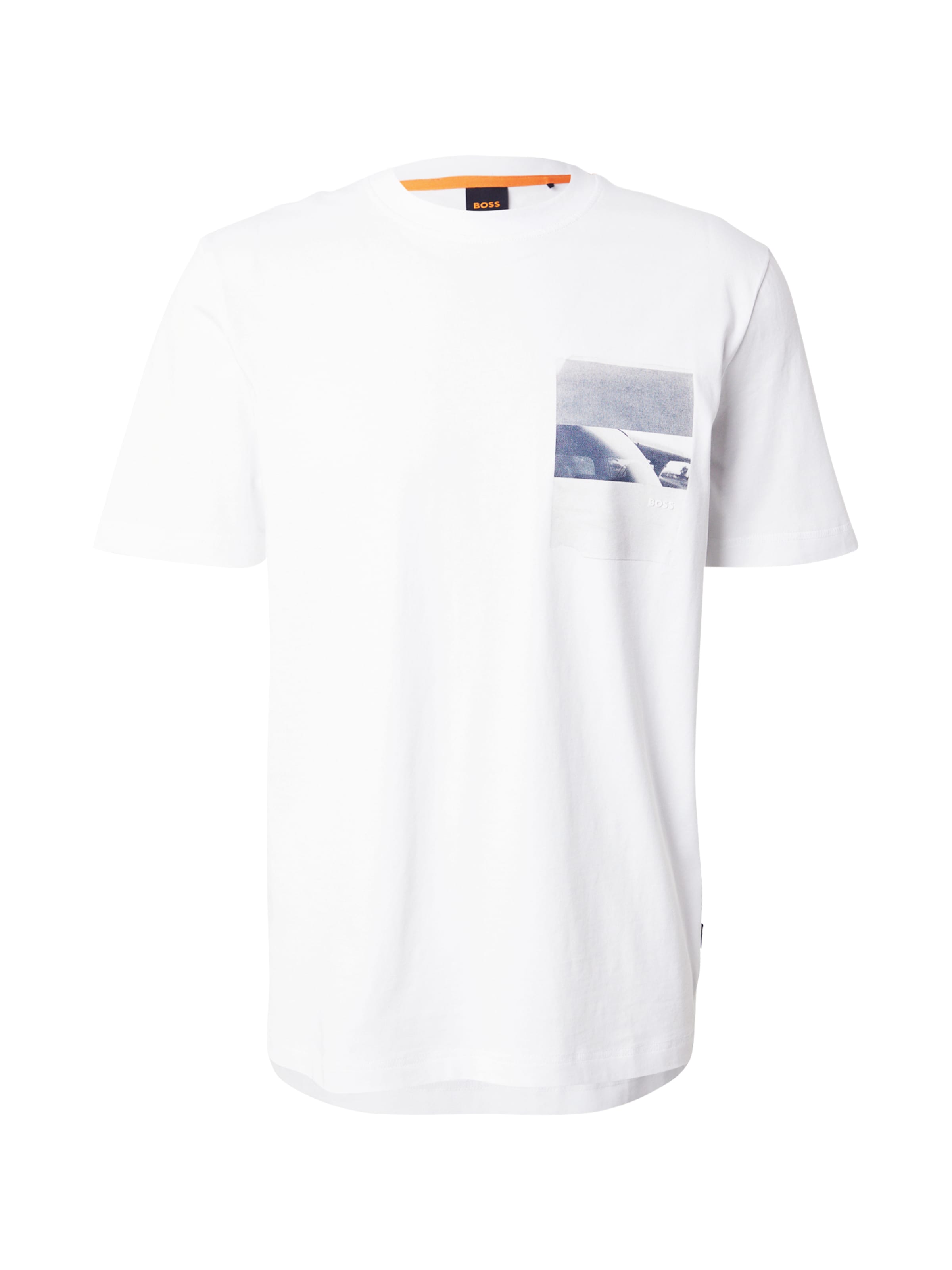 BOSS Футболка 'Container' в Белый: спереди