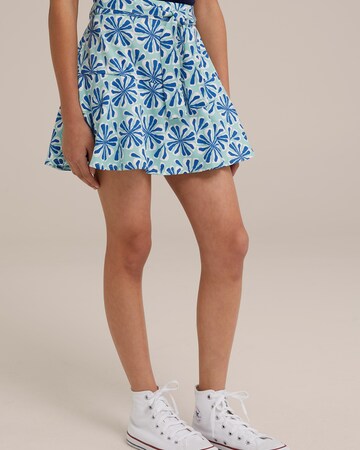 WE Fashion Regular Kjol i blå: framsida
