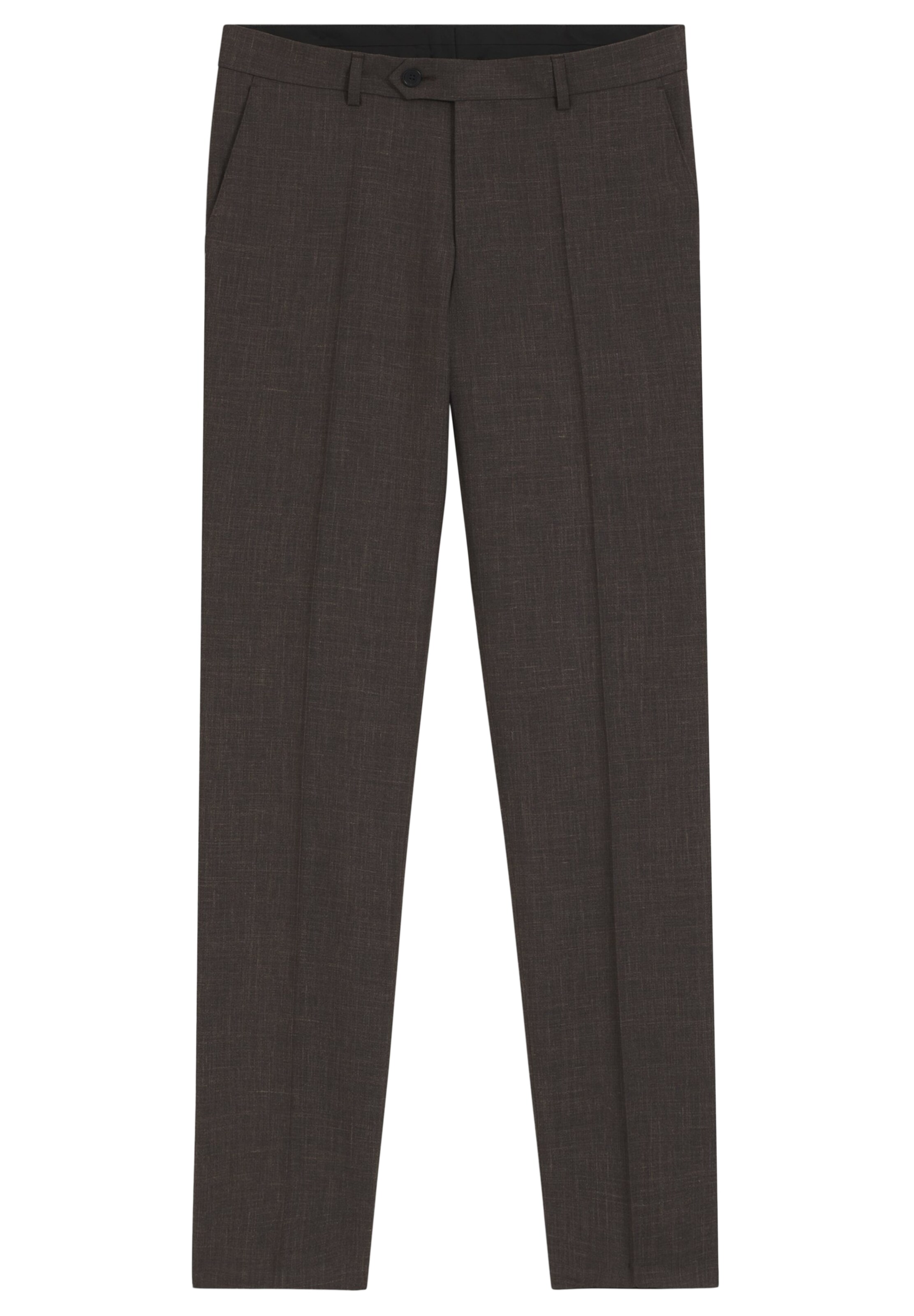 BOSS Slim fit Chino Pants in Brown: front