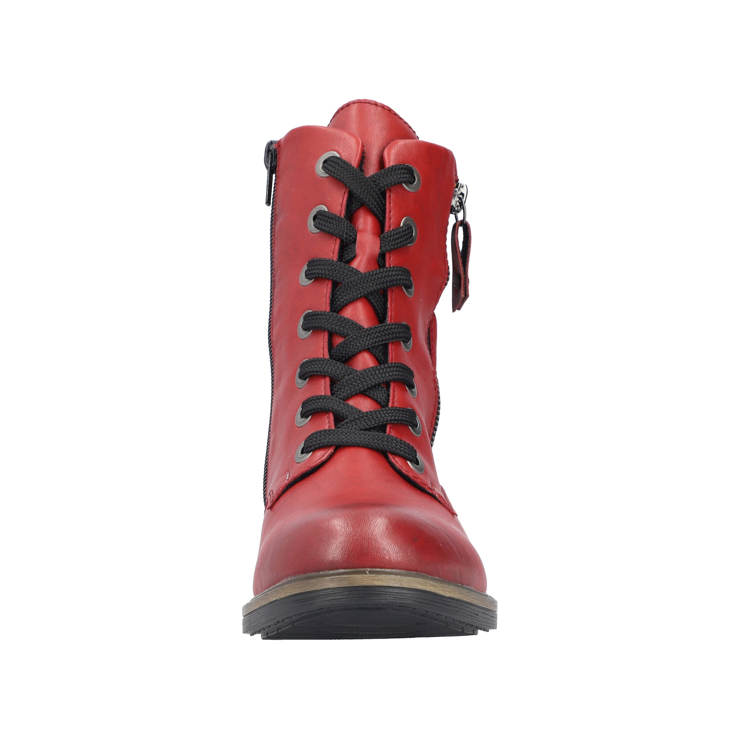 Rieker Schnürstiefel in Rot