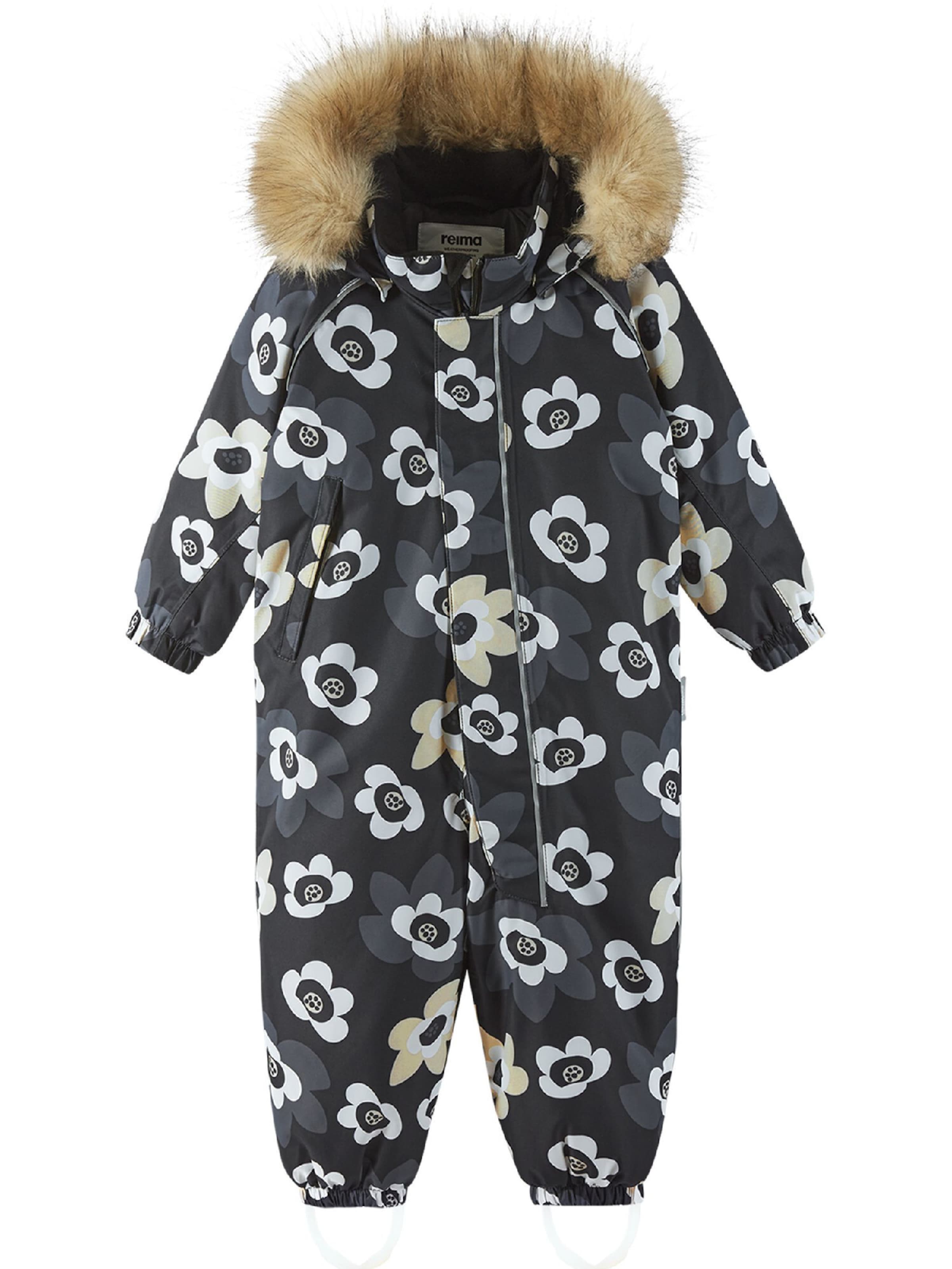 Reima Functioneel pak 'Lappi' in Zwart: voorkant