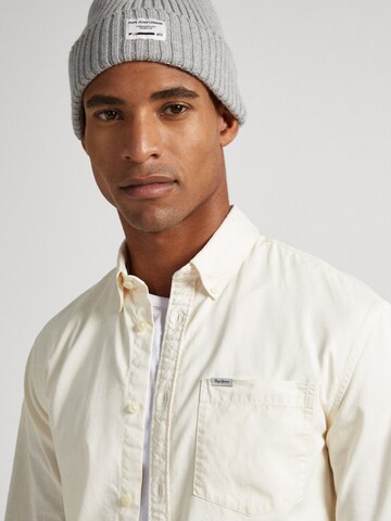 Pepe Jeans Regular fit Button Up Shirt 'CRAIL' in White