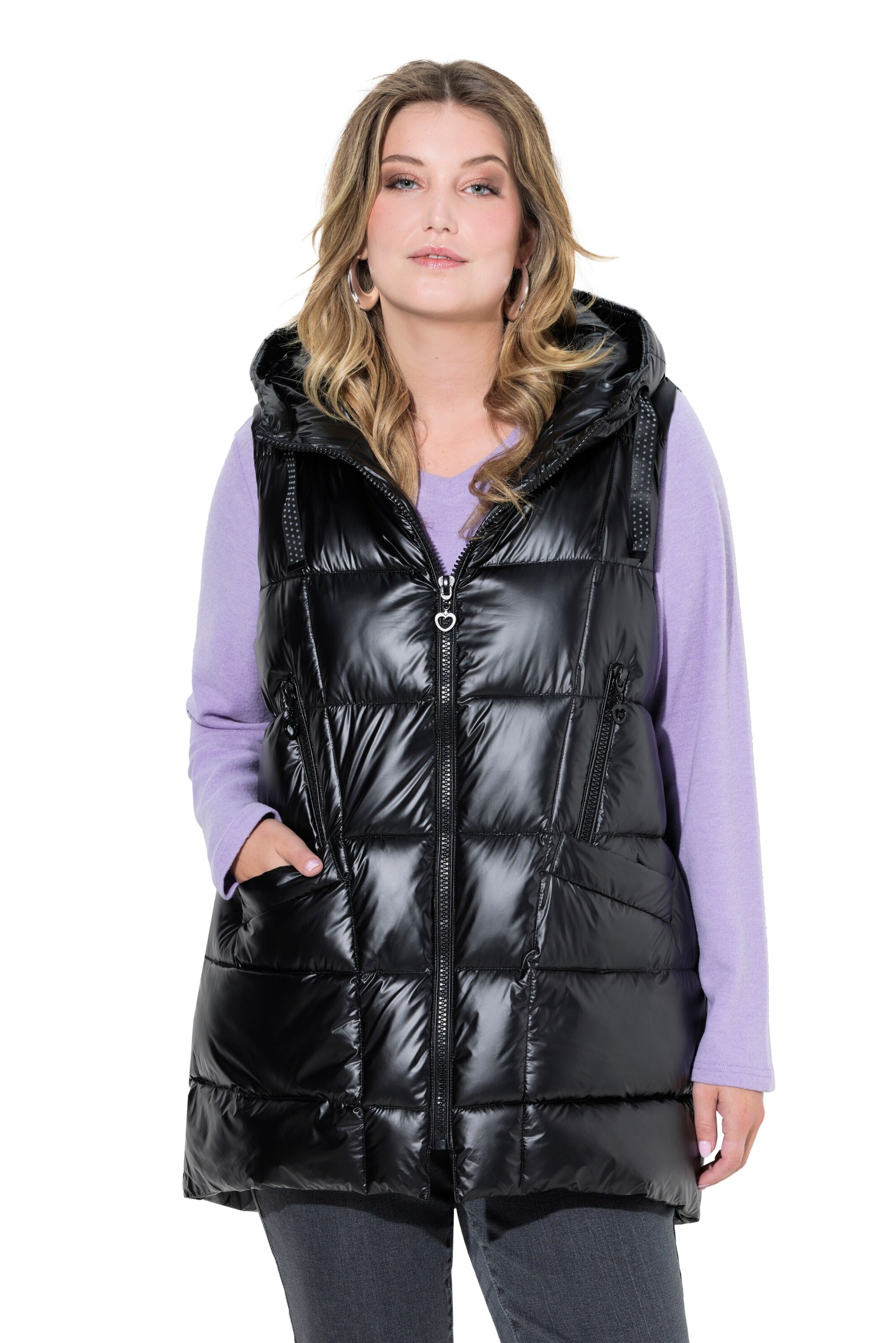 MIAMODA Bodywarmer in Zwart: voorkant