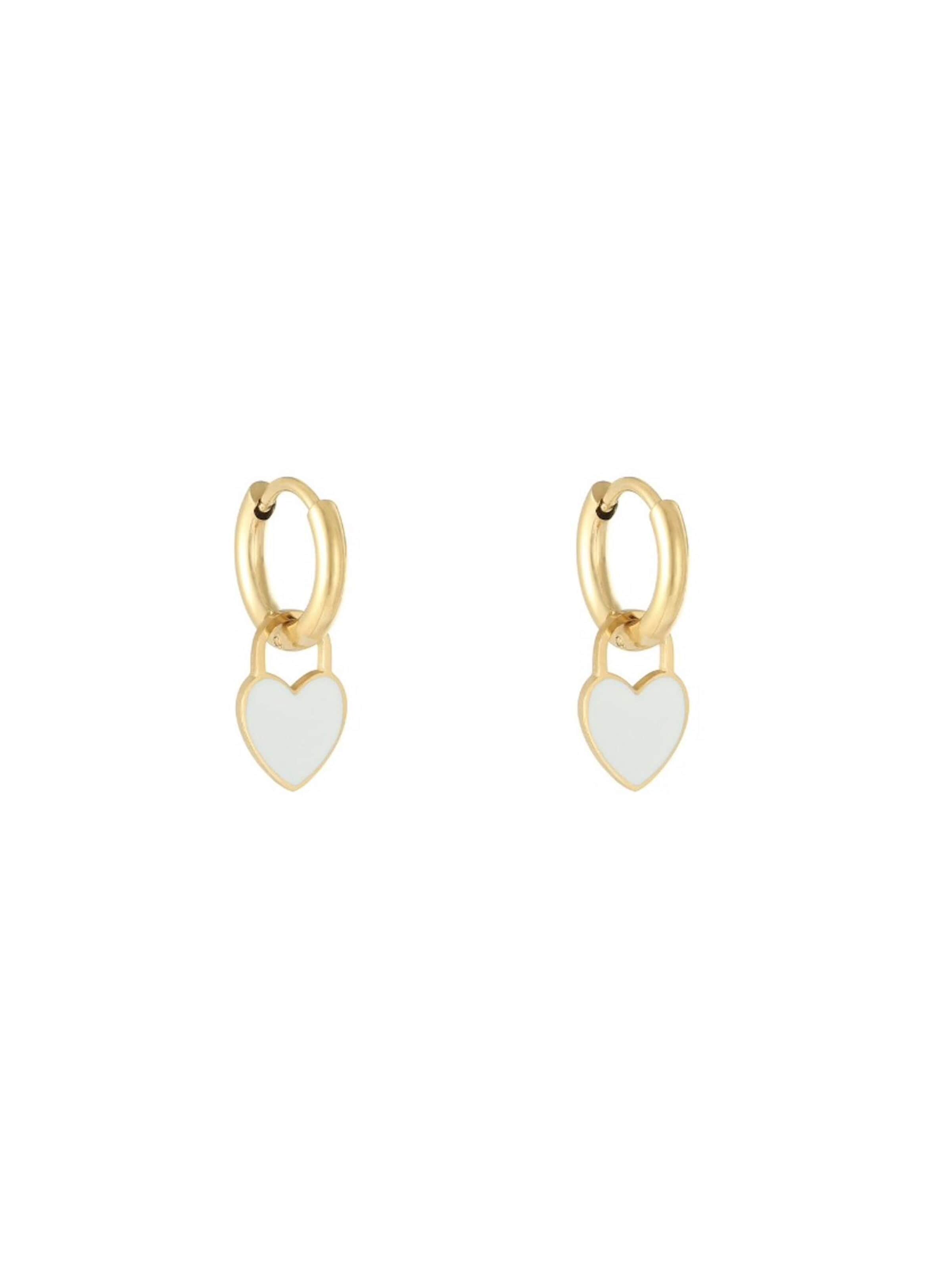 Cala Rose Earrings 'HEARTS' in Blue: front